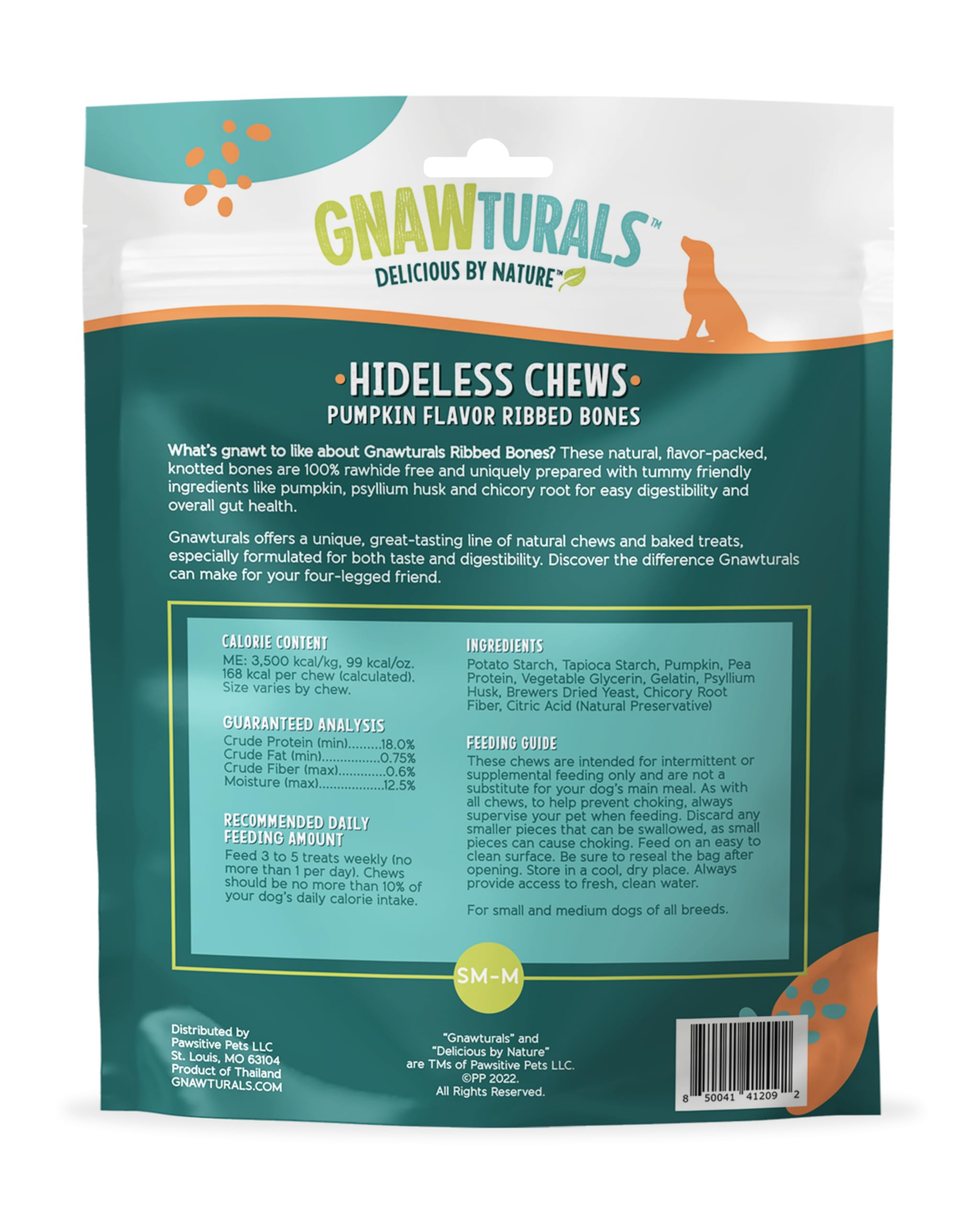 Gnawturals Paquete de cinco huesos robustos
