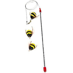 GoCat Da Bee: varita tentadora para gatos, ideal para juego activo y ejercicio.