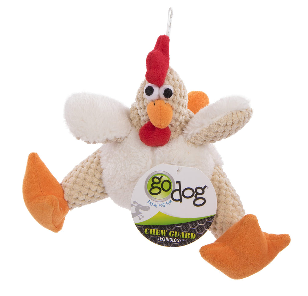goDog Checkers Juguete Acolchado Blanco: perfecto para acurrucarse y abrazar