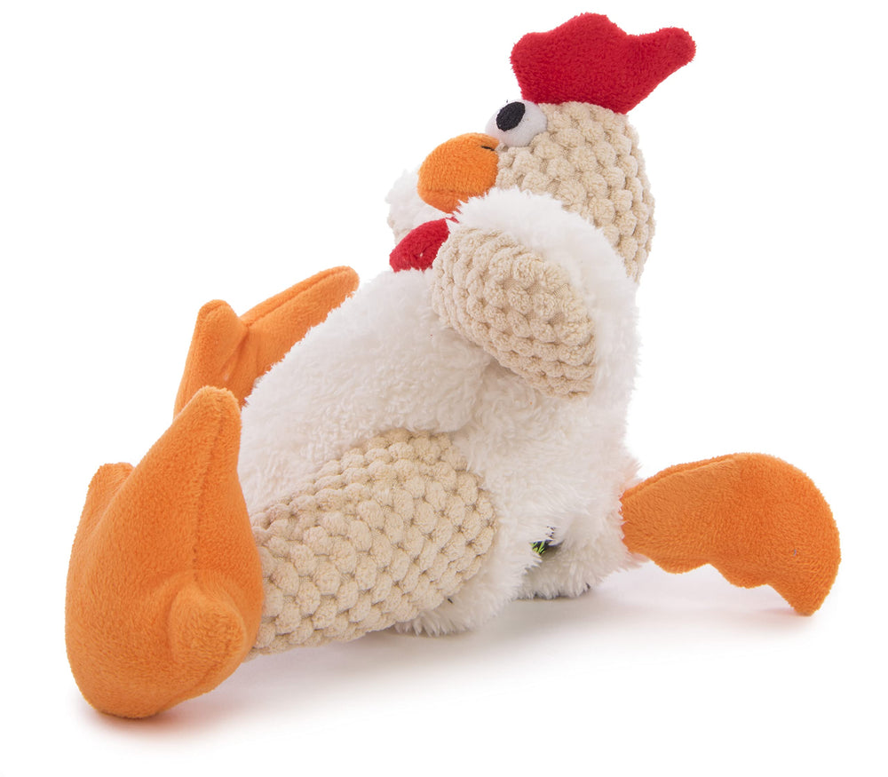 goDog Checkers Juguete Sonoro Blanco Pequeno: estimula el juego y la curiosidad