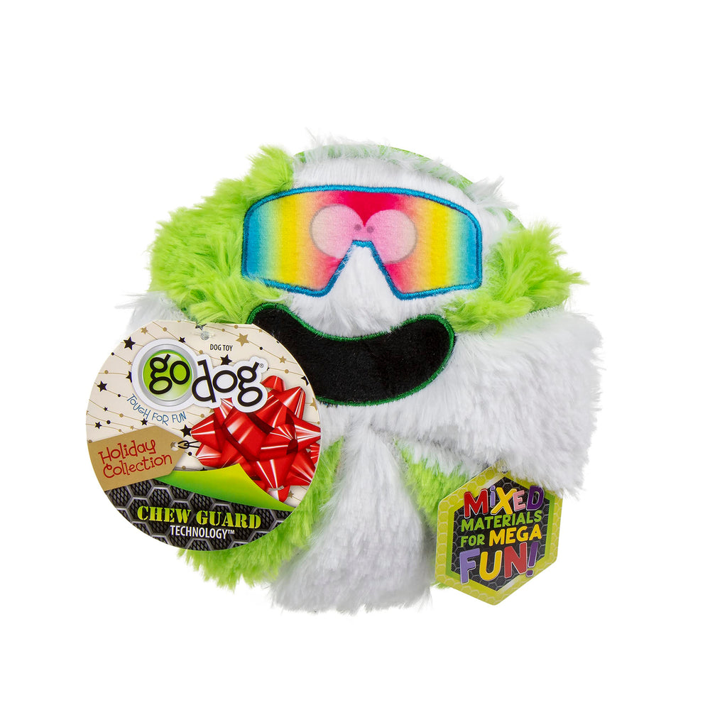 goDog Juguete de doble textura, peluche suave y TPE, para comodidad