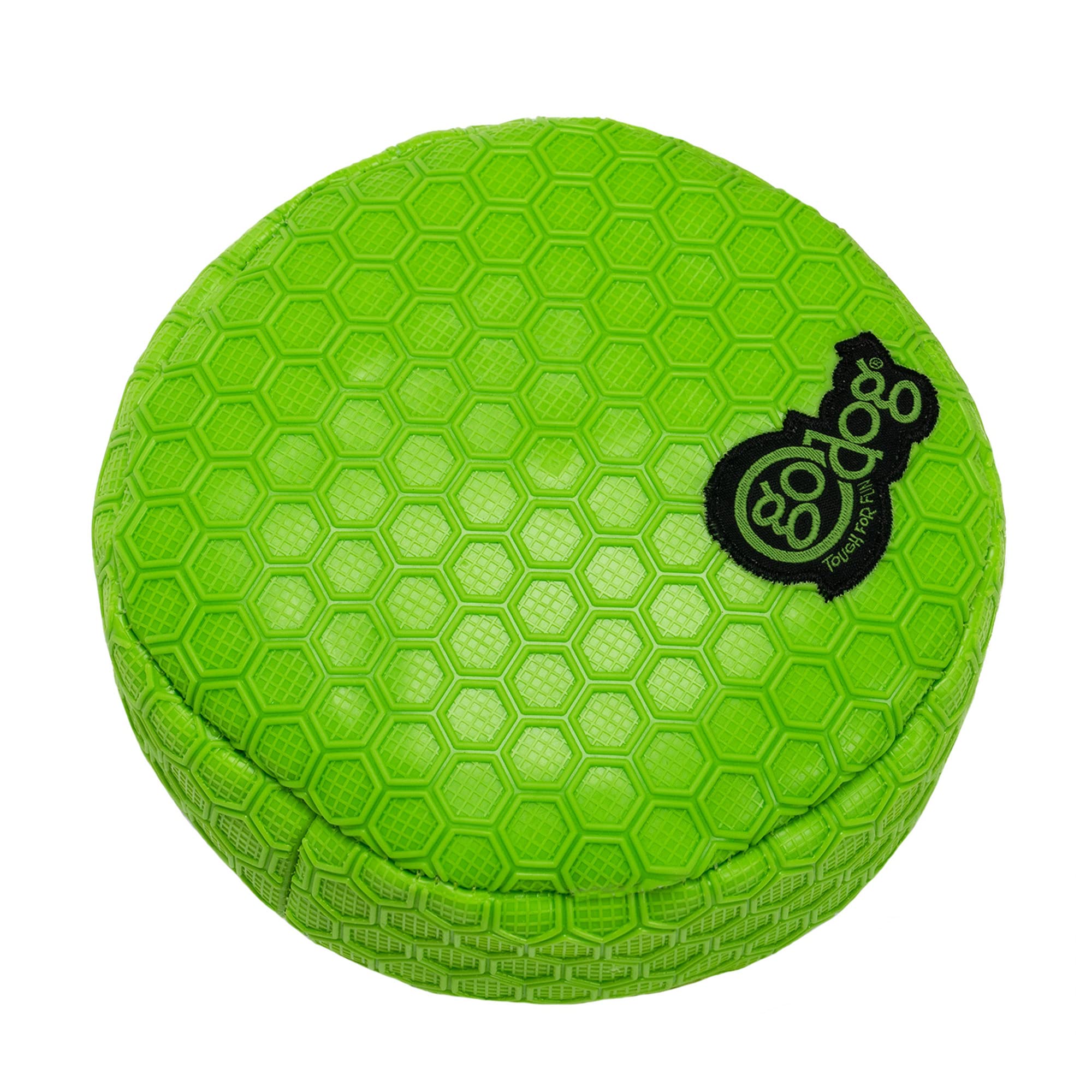 goDog Juguete durable para juego diario, verde y blanco