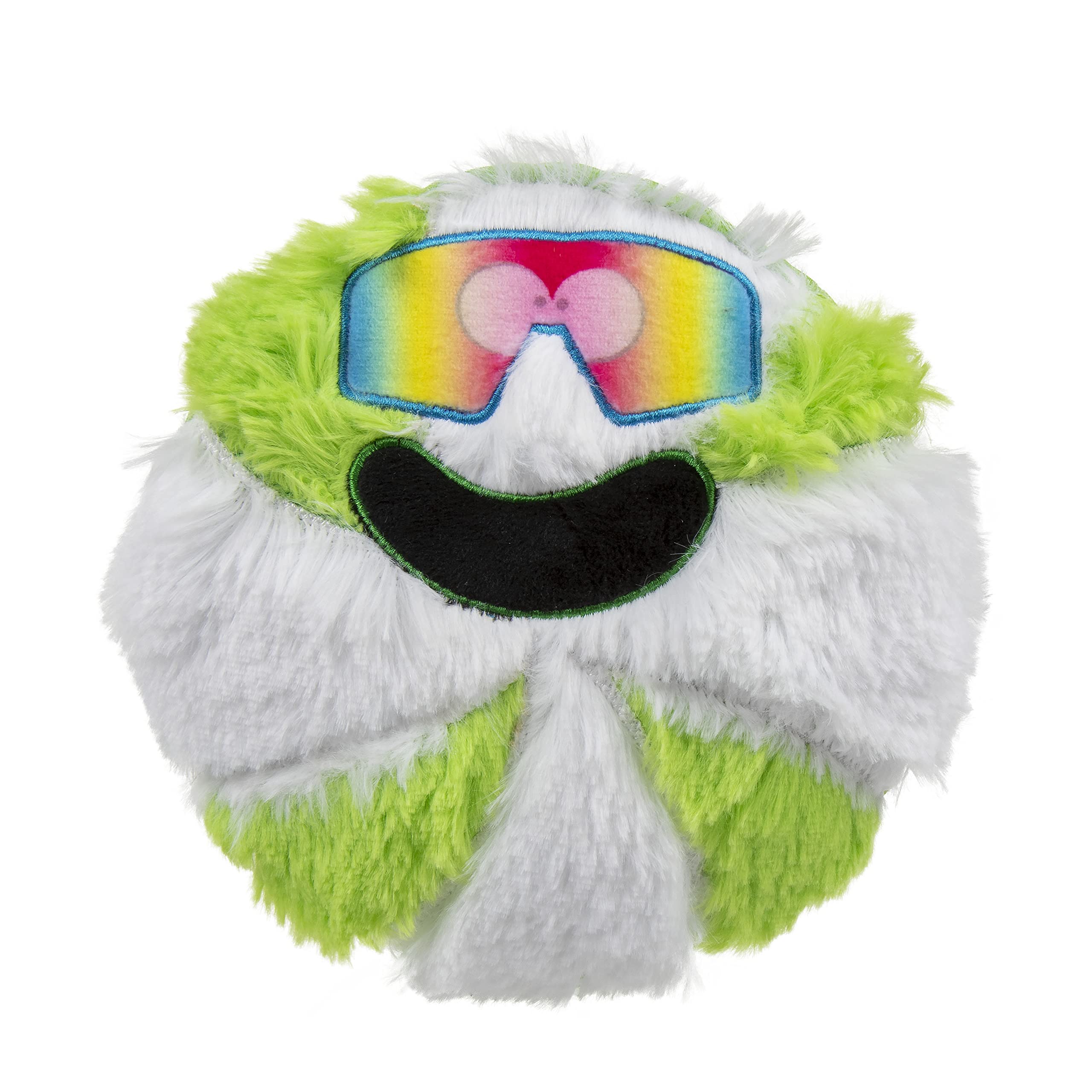 goDog Juguete navideño, mezcla de materiales, verde y blanco, ideal para morder suave
