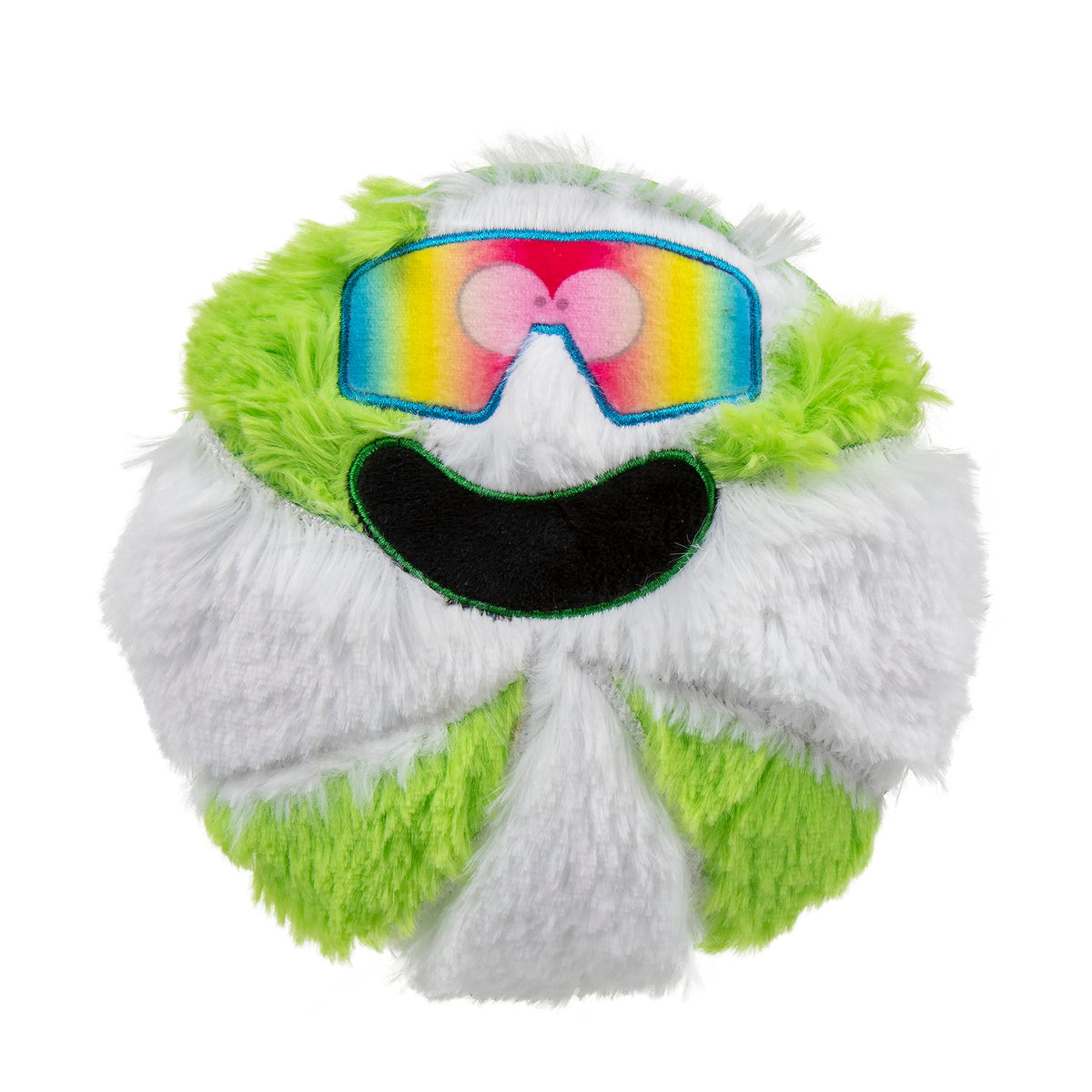 goDog Juguete navideño, mezcla de materiales, verde y blanco, ideal para morder suave
