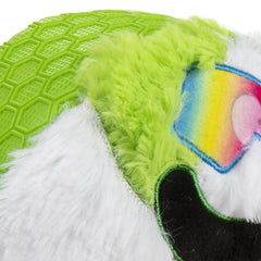goDog Juguete con refuerzo, verde y blanco, resistente para mordidas