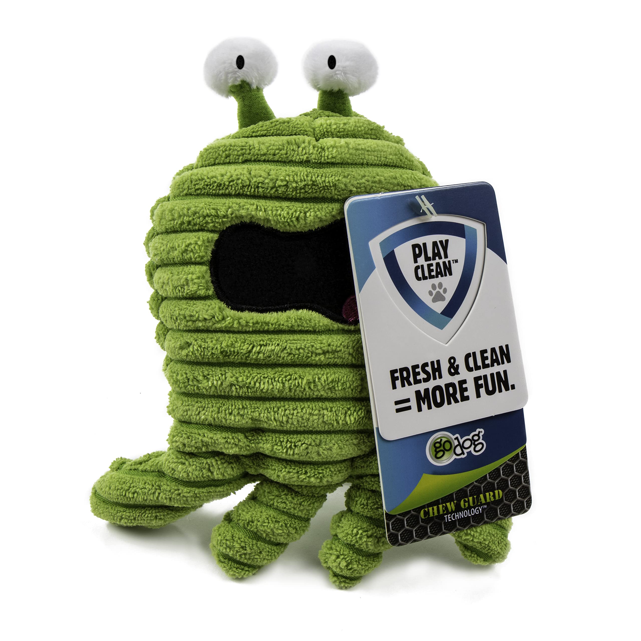GoDog PlayClean Germs: refuerzo interior para mordidas y mayor durabilidad.