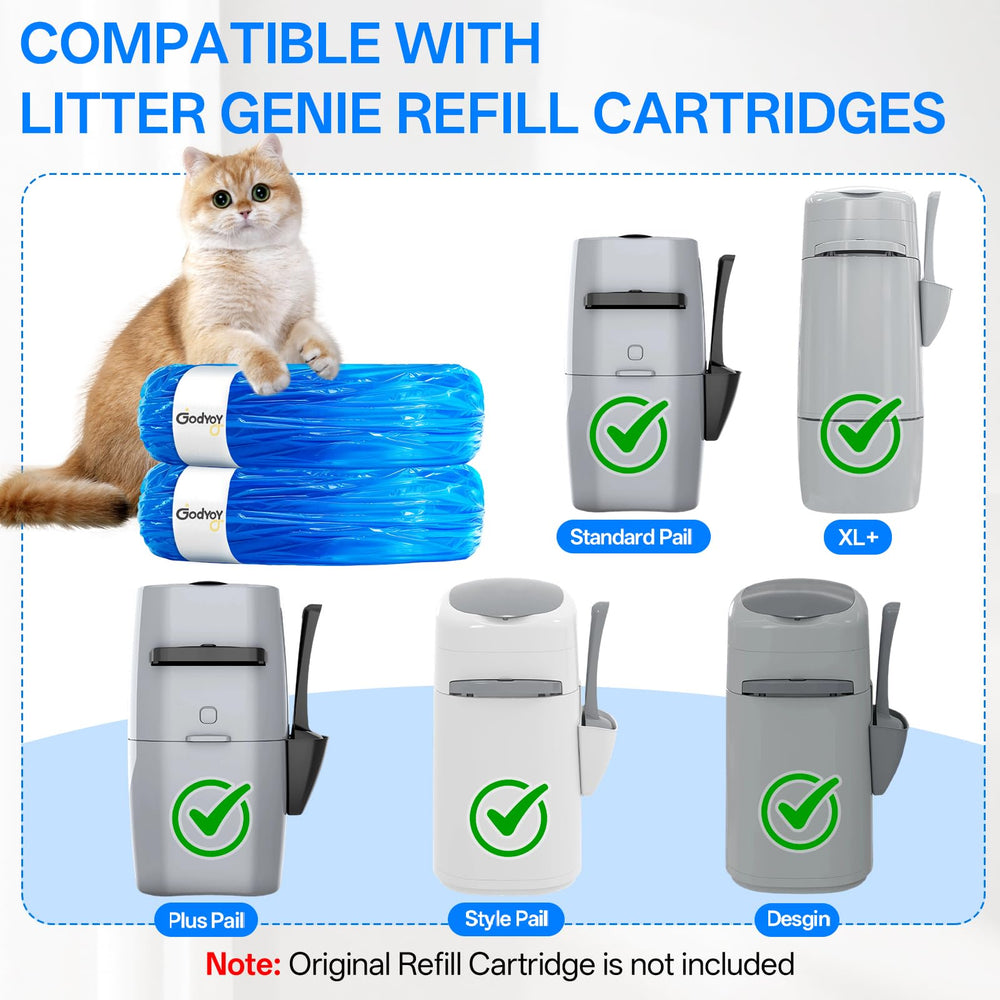 Godyoy bolsas recambio para arenero compatibles con Litter Genie Plus, control de olores.