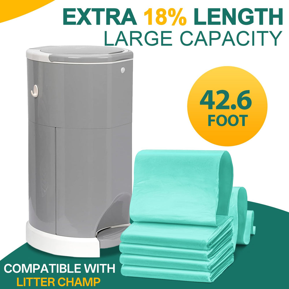 Compatibilidad garantizada con Litter Champ para cambios limpios.