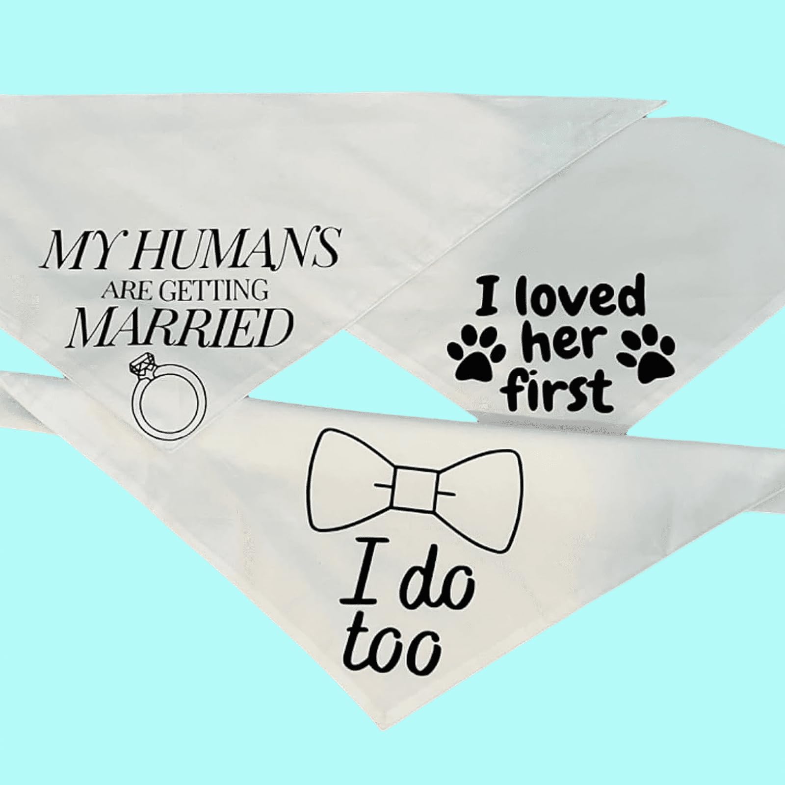 Gofshy bandanas blancas sólidas, ideal para disfraces y sesiones de fotos.