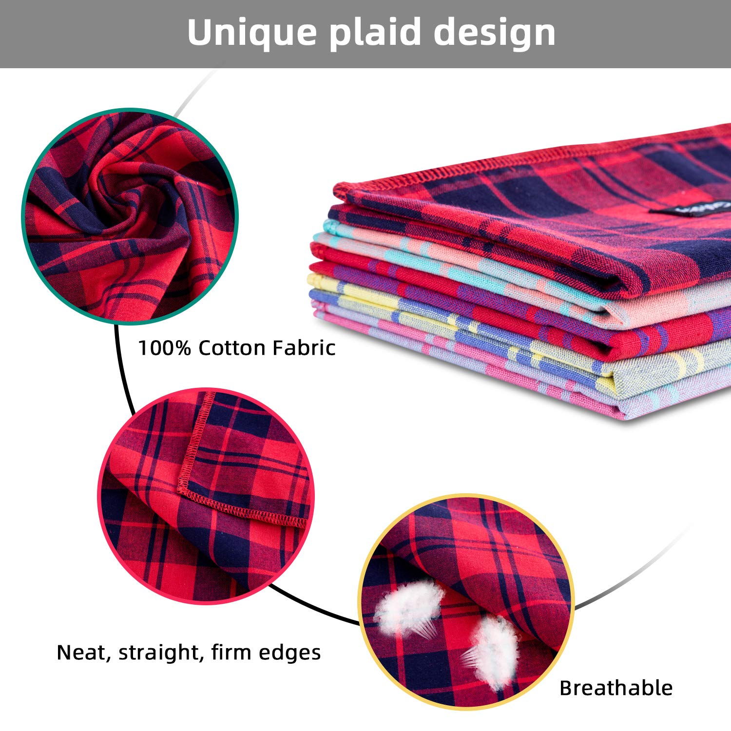 Gofshy Bandanas para perro talla pequeña de 15 pulgadas, cómodo ajuste para cuellos pequeños.