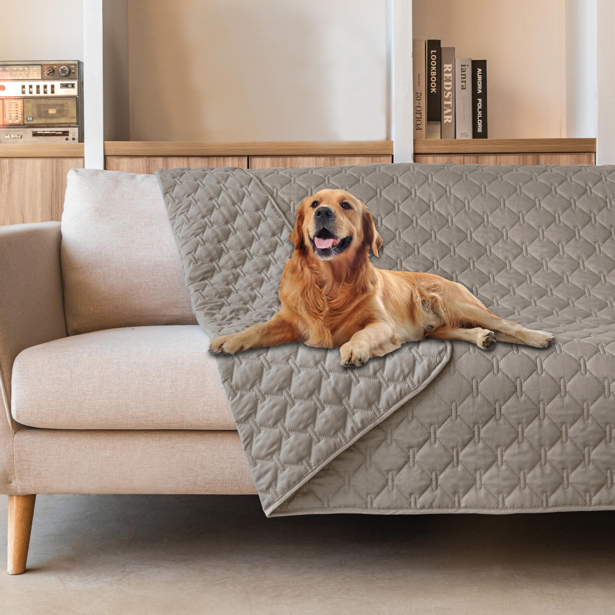 Gogobunny cobertor impermeable para muebles protege contra manchas.