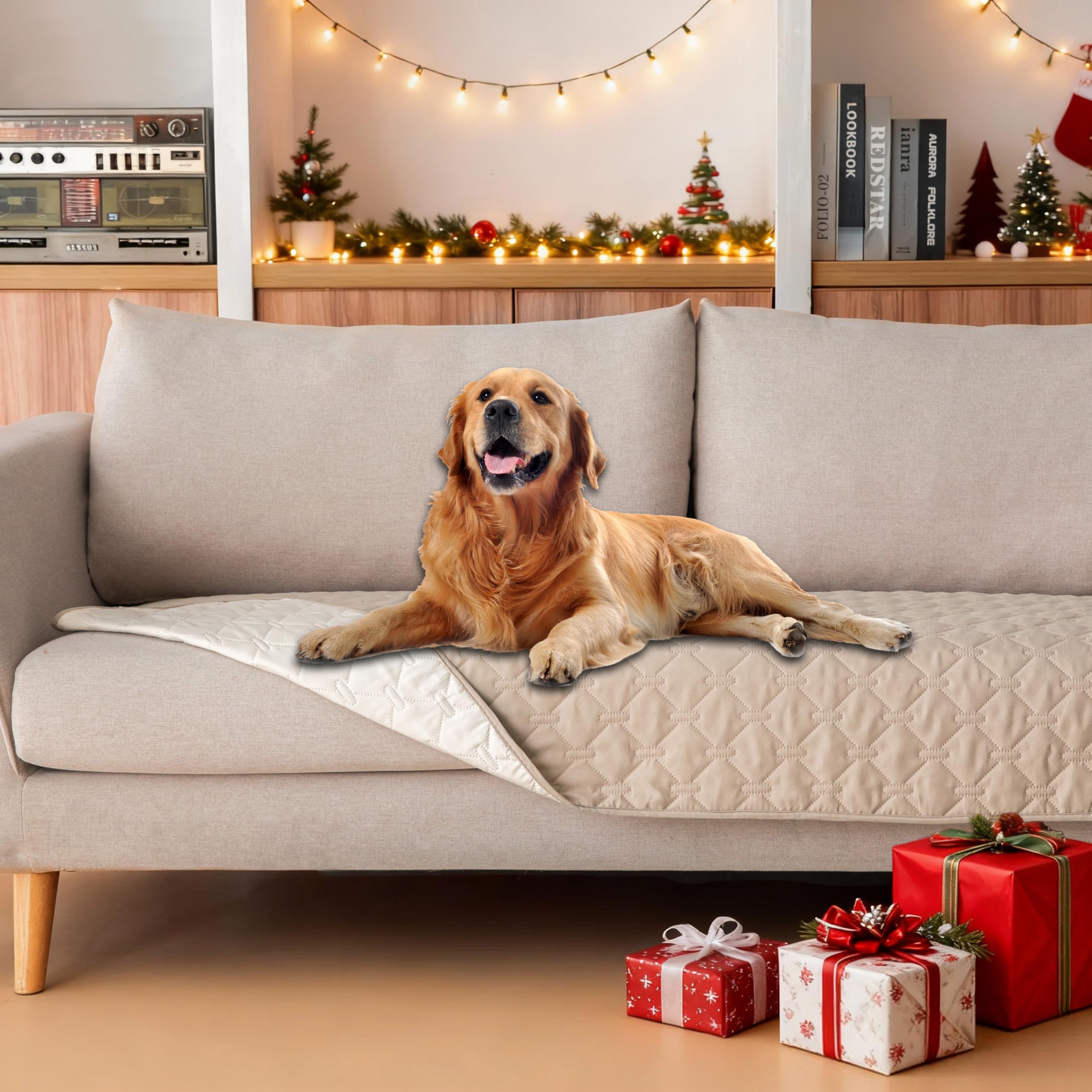 gogobunny cobertor-perro doble-impermeable para sofá protege muebles y evita manchas.
