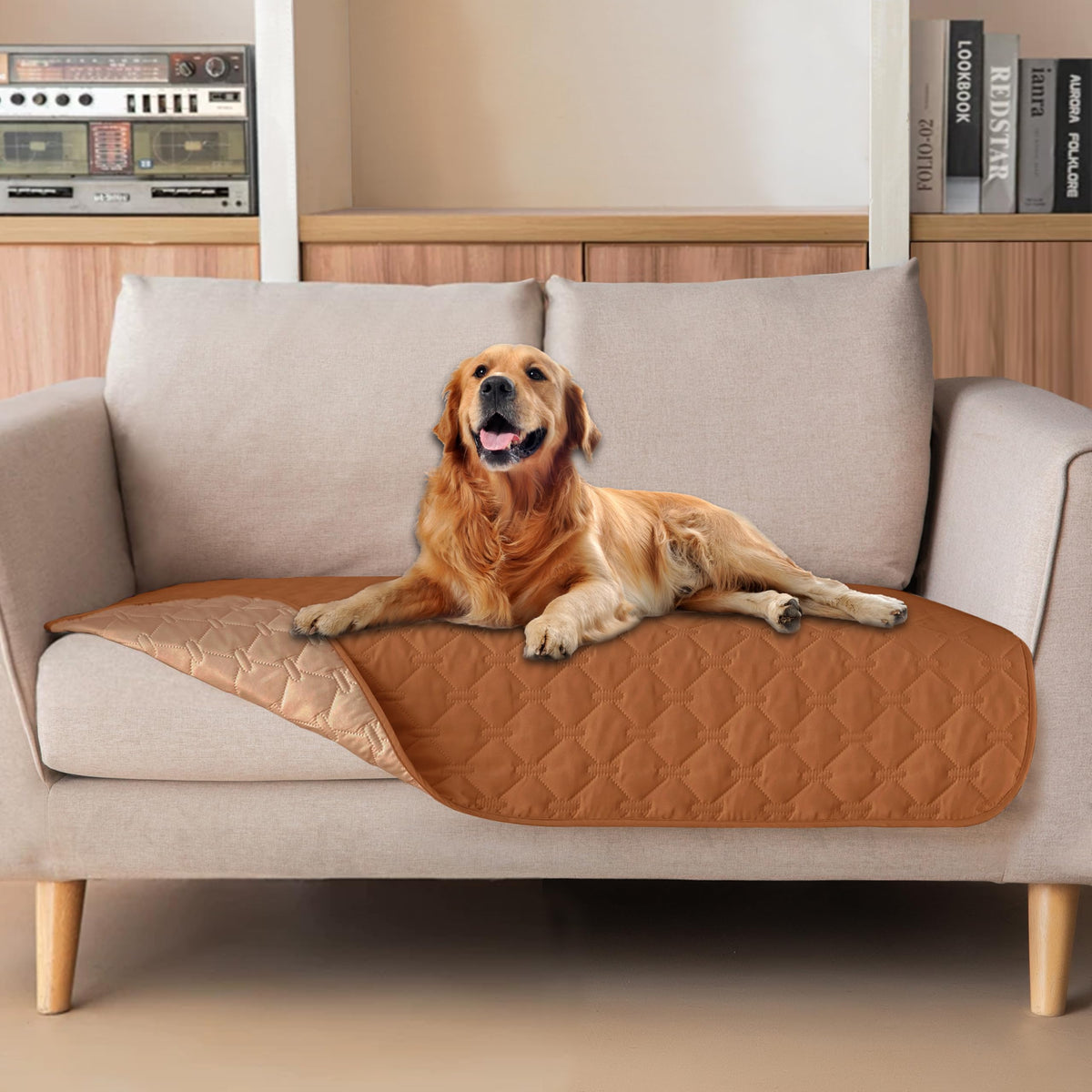 Cobertor para perros Gogobunny impermeable de doble capa, protege muebles contra humedad y manchas.