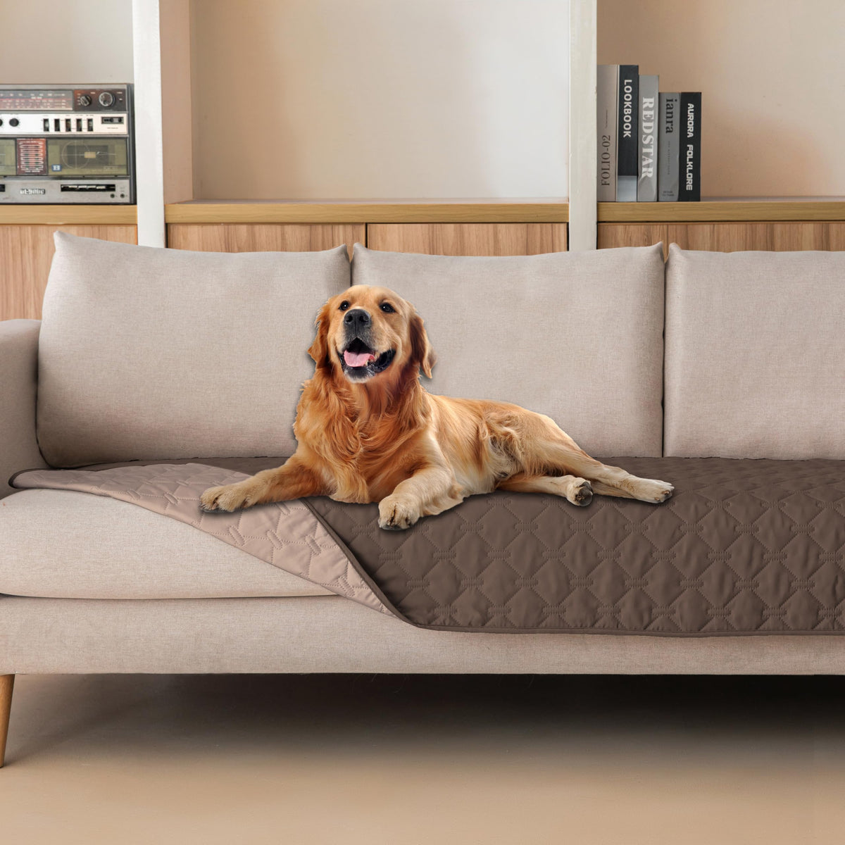 Gogobunny funda impermeable para perro, doble cara, protege muebles.
