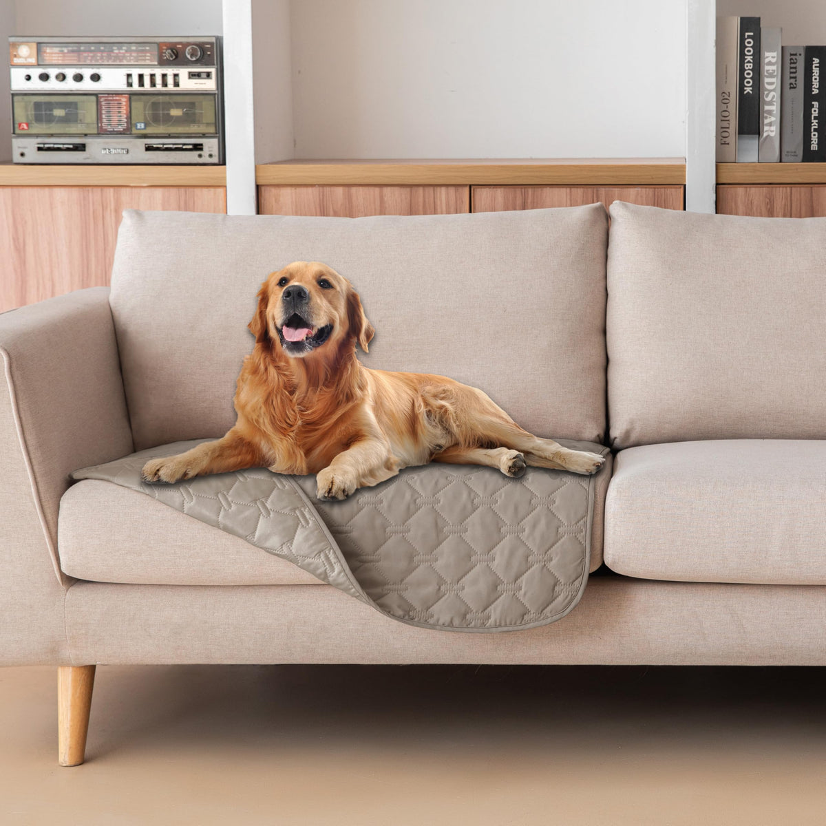 Cobija impermeable gogobunny para muebles protege contra derrames y arañazos.