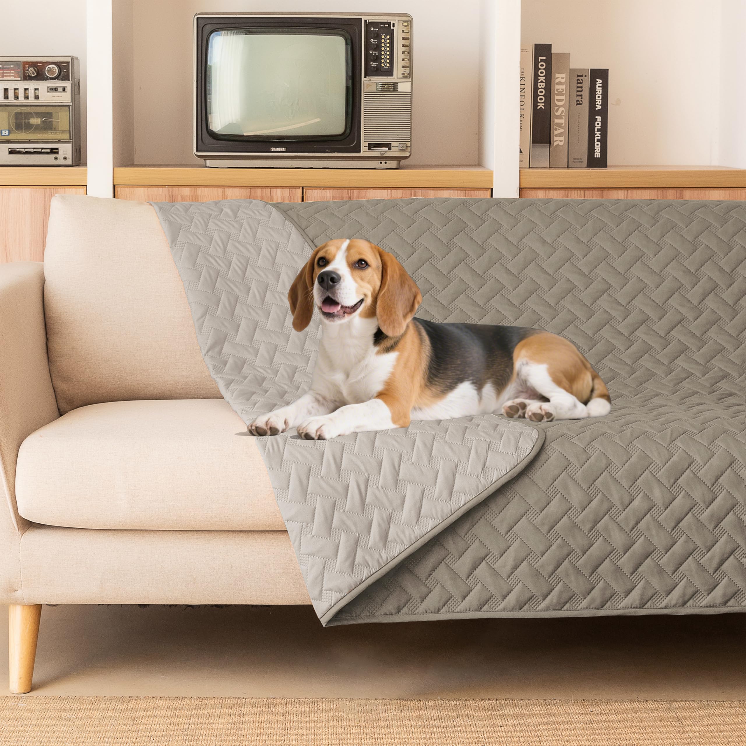 Funda impermeable gogobunny para cama de perro, protege de líquidos.