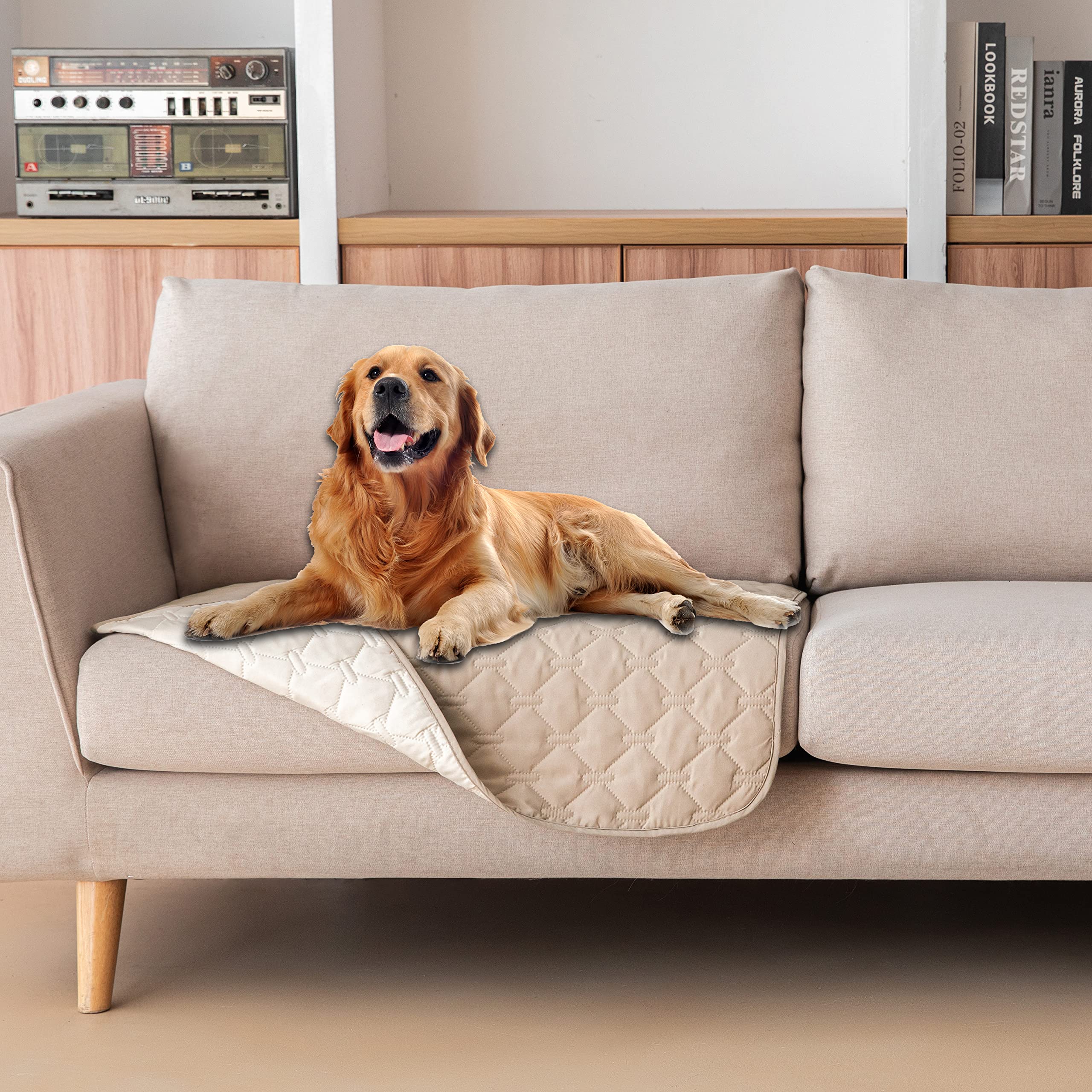 Funda impermeable doble cara de gogobunny para perro protege sofá y muebles