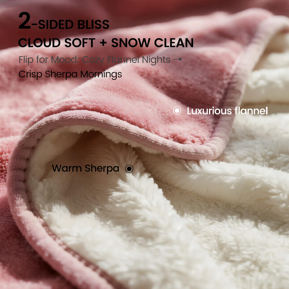 Lado doble gogobunny: sherpa suave para calidez y confort.