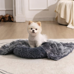 Manta impermeable gogobunny gris tie-dye protege muebles y mantiene seco el cachorro