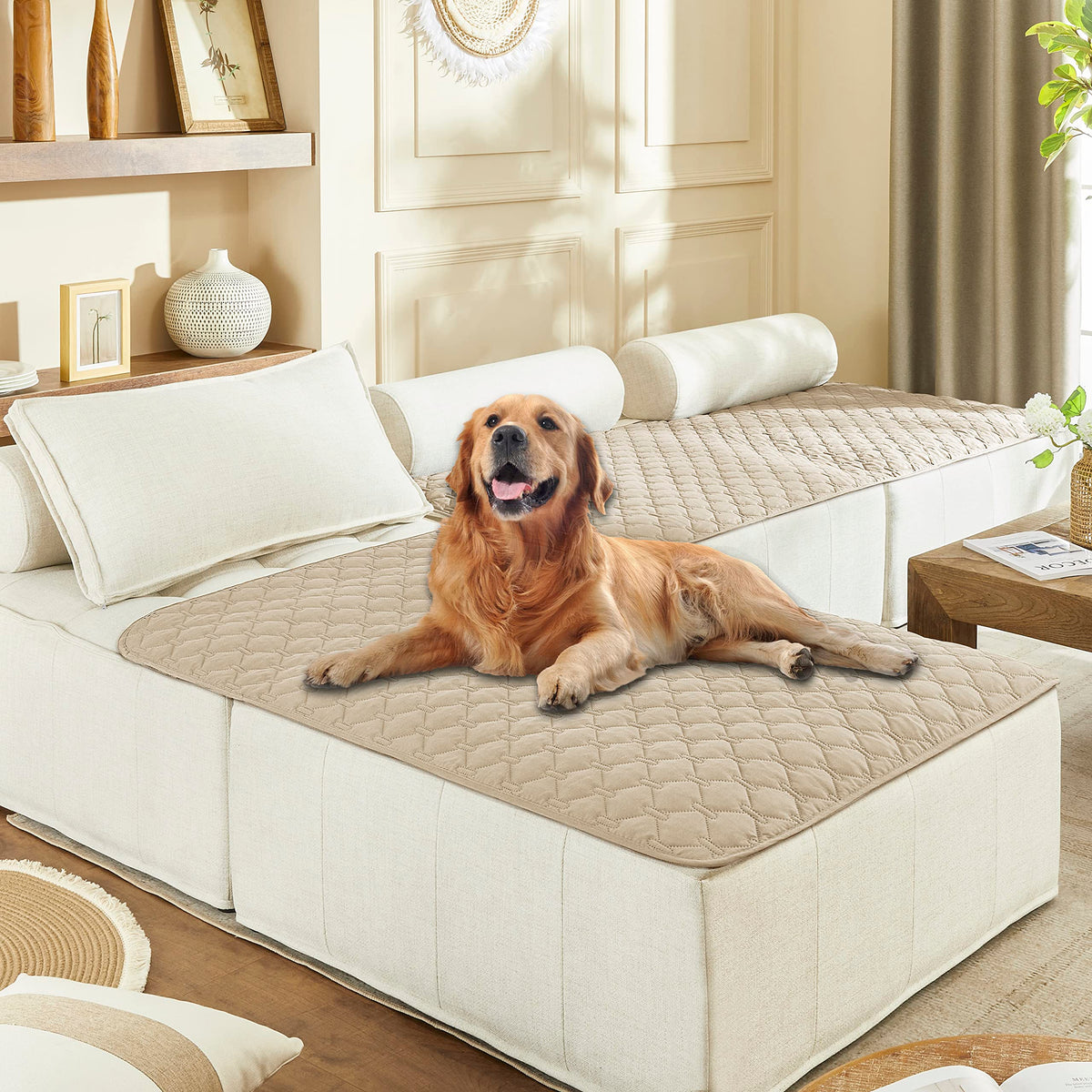 Manta impermeable gogobunny para muebles protege frente a derrames y arañazos.
