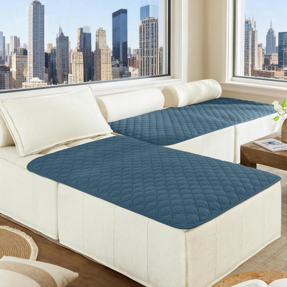 Manta reversible de gogobunny para sofá, cama o coche en azul.