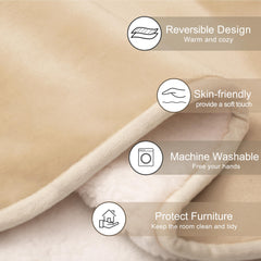 Manta gogobunny para uso en coche y sofá, ideal para momentos tranquilos.