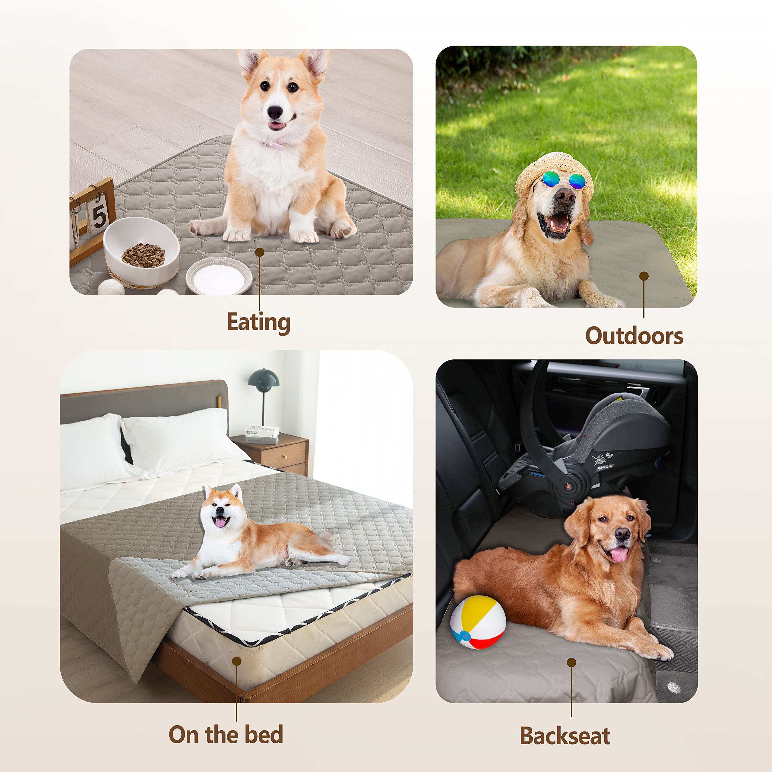 gogobunny manta perro, protección de muebles con diseño reversible y colores diferentes.