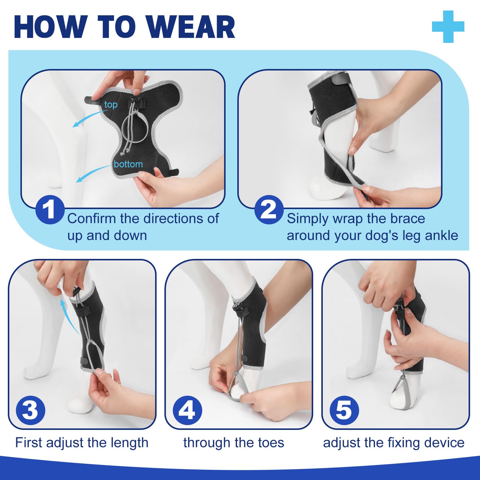 GoGoPaw diseño con Velcro seguro para un ajuste estable.