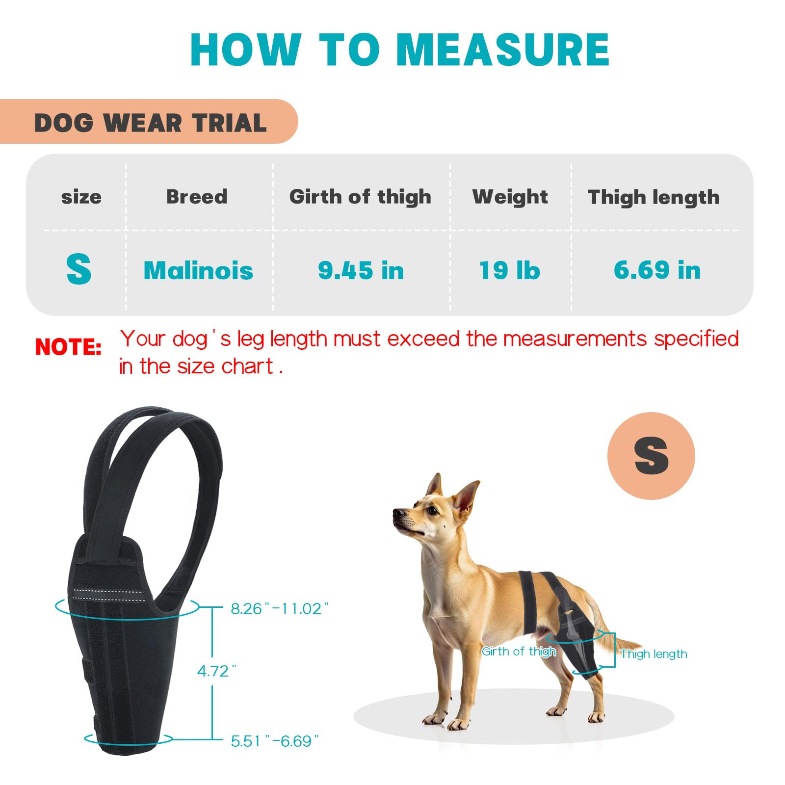 GoGoPaw Rodilla para Perro, Tejido Transpirable previene sobrecalentamiento durante uso diario.
