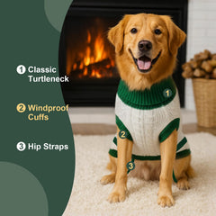 GoGoPaw suéter perro cuello alto aporta calor durante paseos