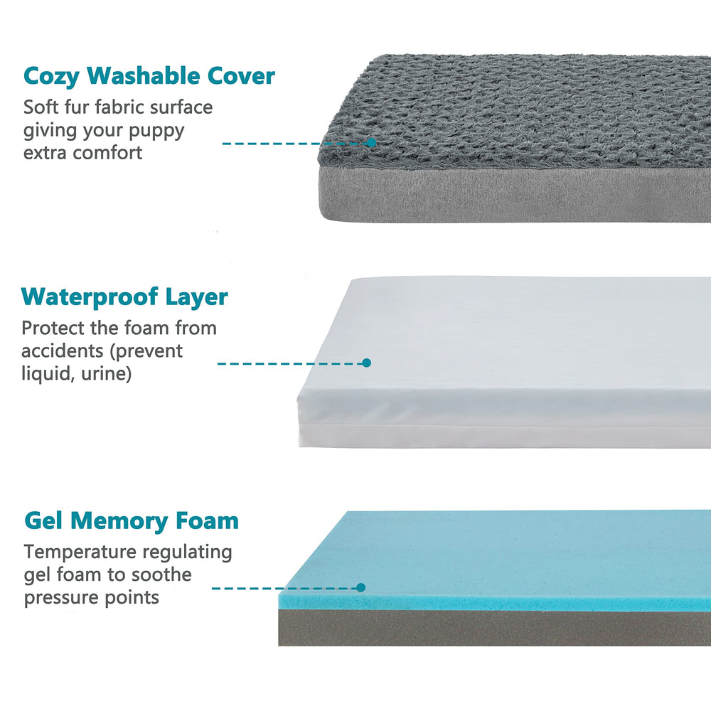 GOHOO PET cama enviada en caja, se infla fácilmente para usar.