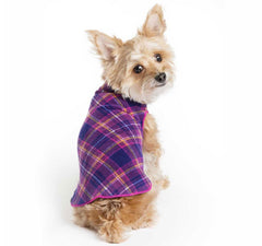 Gold Paw chaleco fleece extensible para perros en caminata, cómodo y cálido.