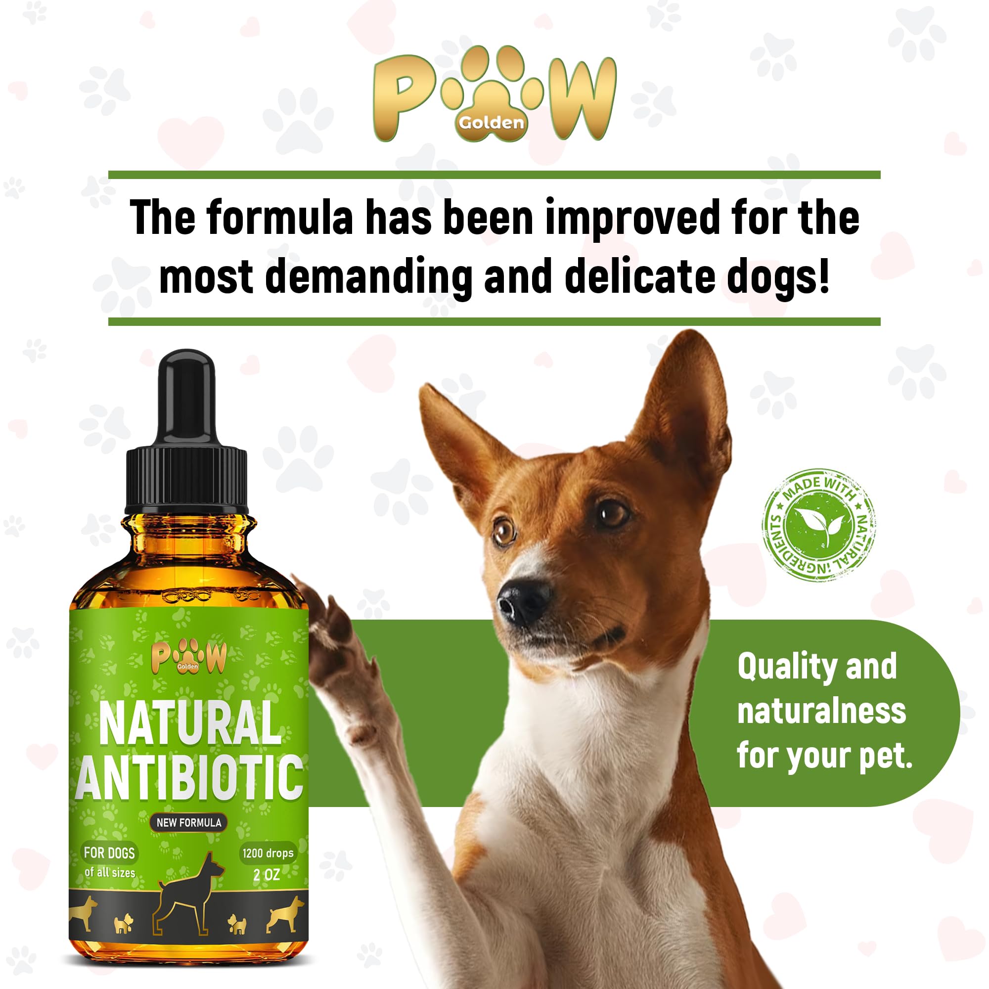 Golden Paw ayuda suave para alergias y bienestar diario.