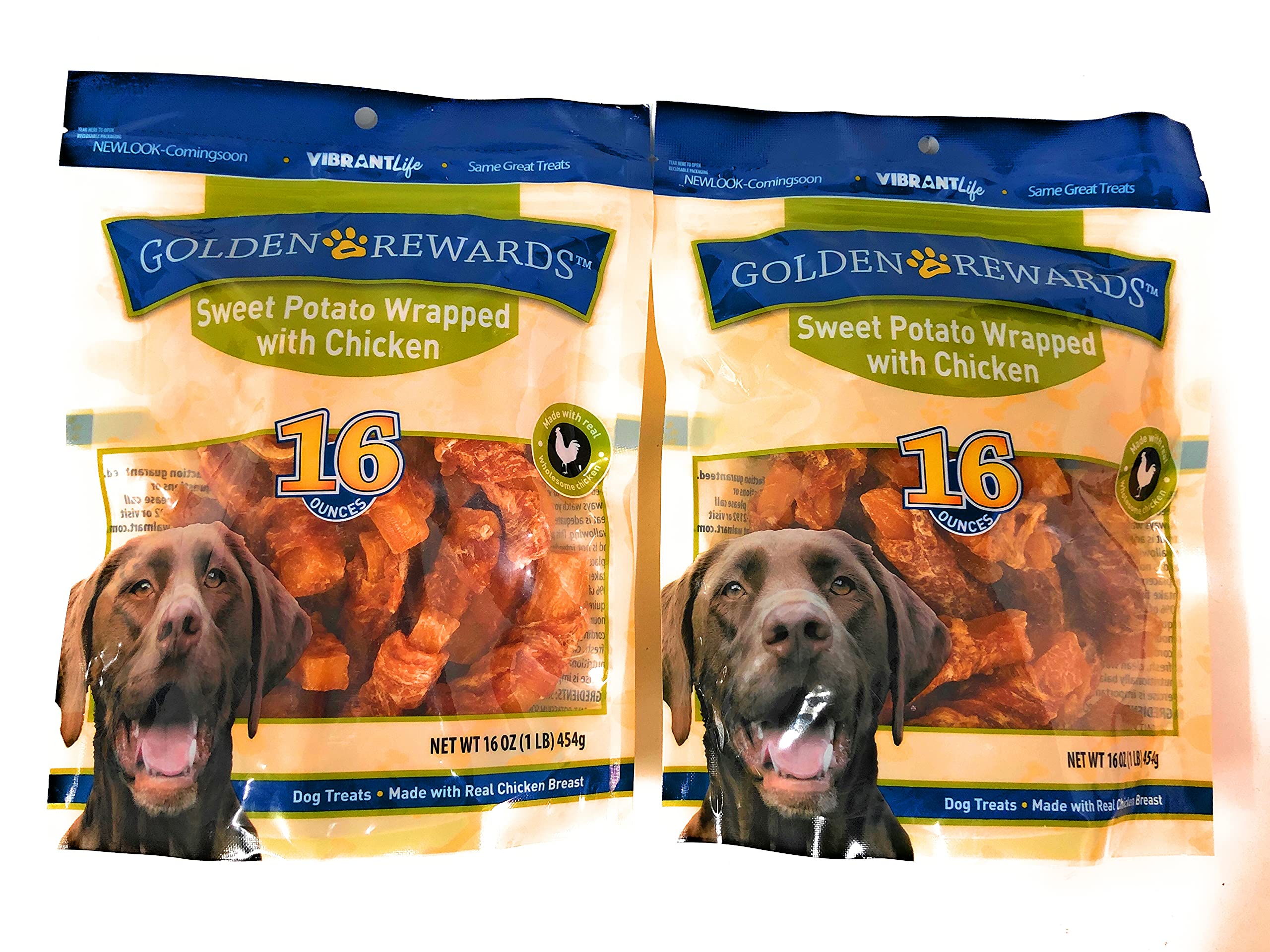 Golden Rewards pollo con batata dulce, envase práctico para comidas rápidas y balanceadas