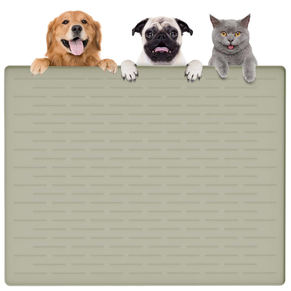 Goldleaf tapete-alimentos-mascotas-39-5x29-5: amplia zona para varias mascotas sin derrames.