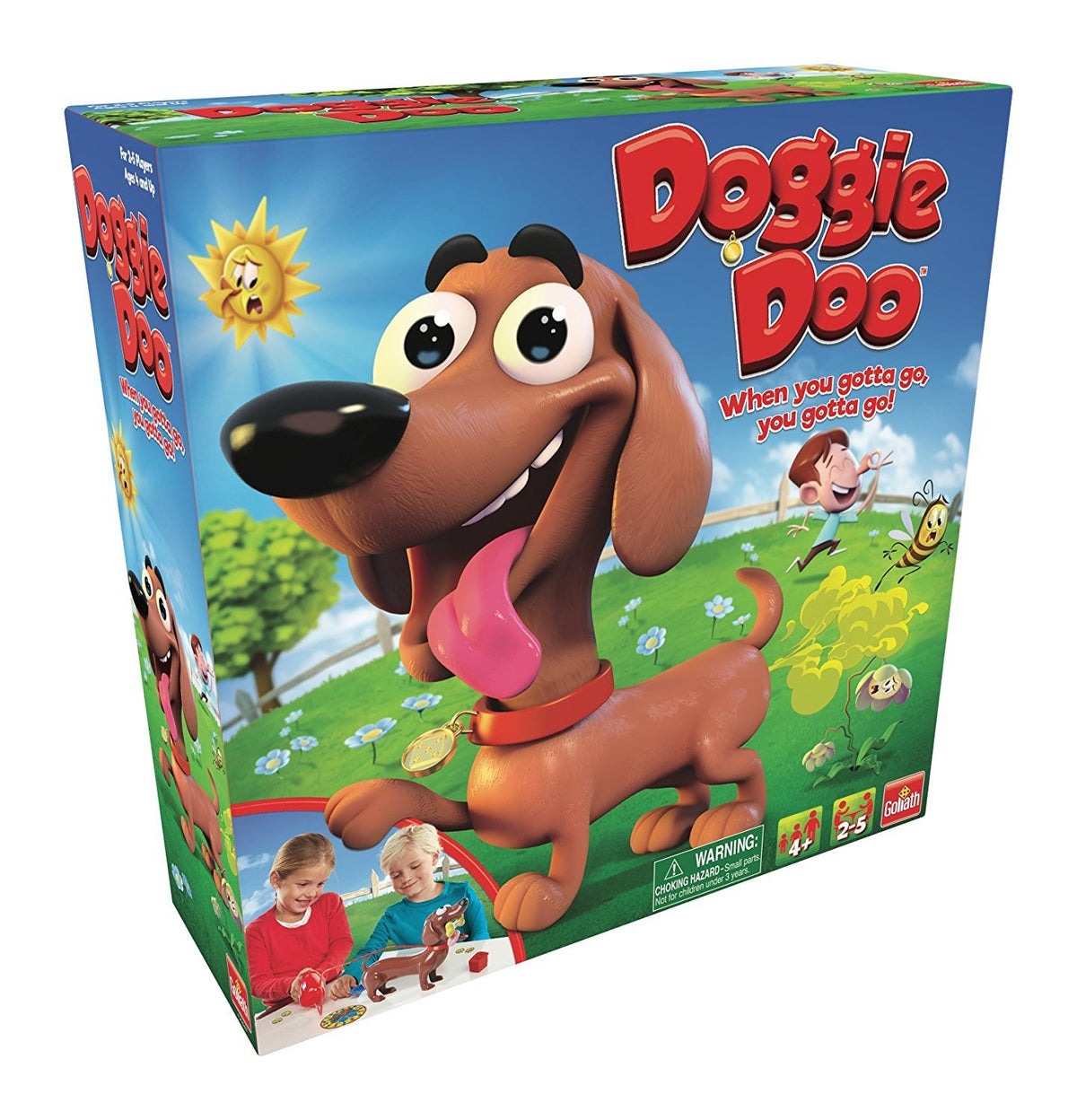 Goliath Doggie Doo, vista frontal, ideal para juego familiar y risas.