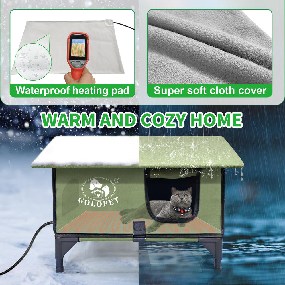 GOLOPET-cama-calefactable-para-exteriores calor seguro para gatos