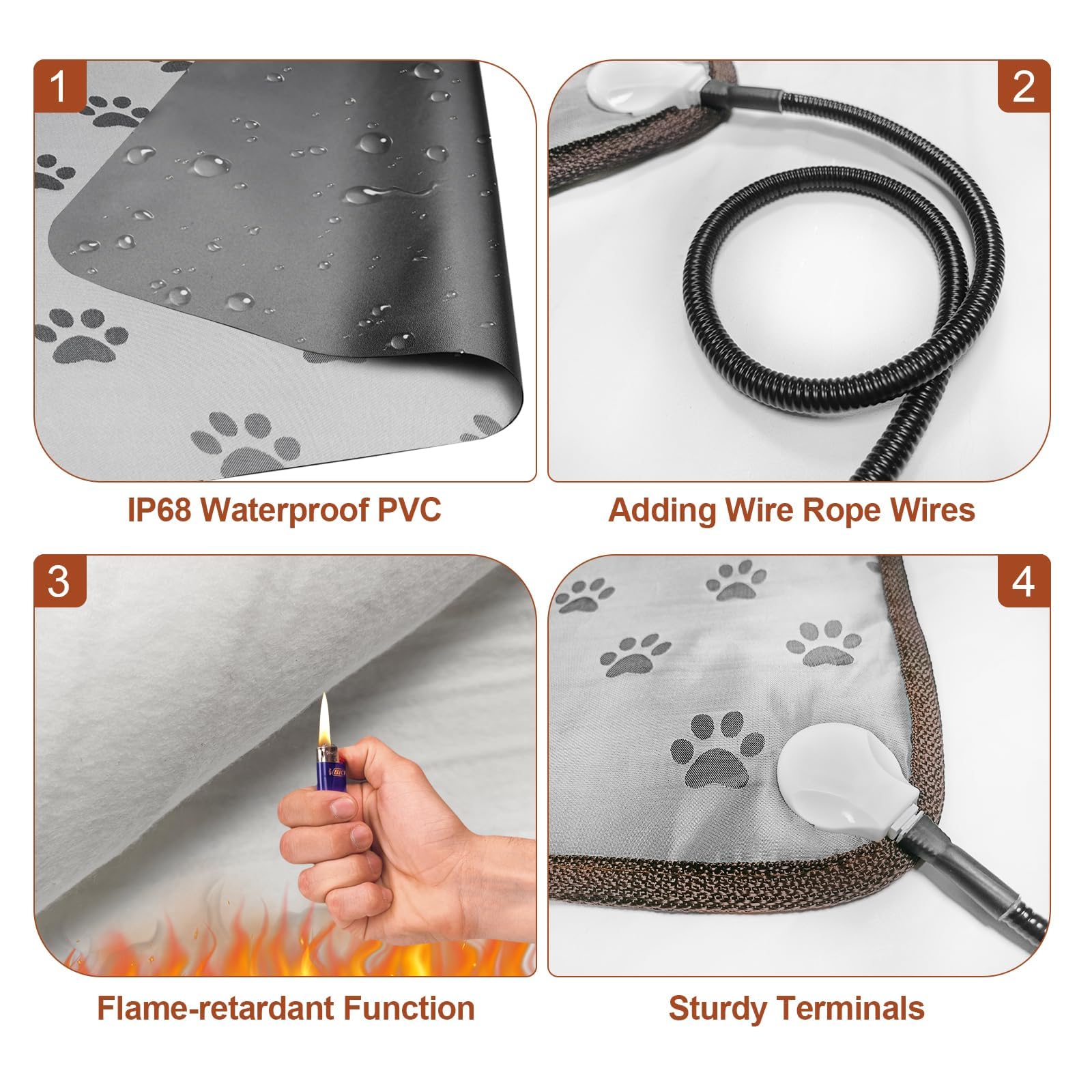 GOLOPET exterior de poliéster resistente, duradero e impermeable