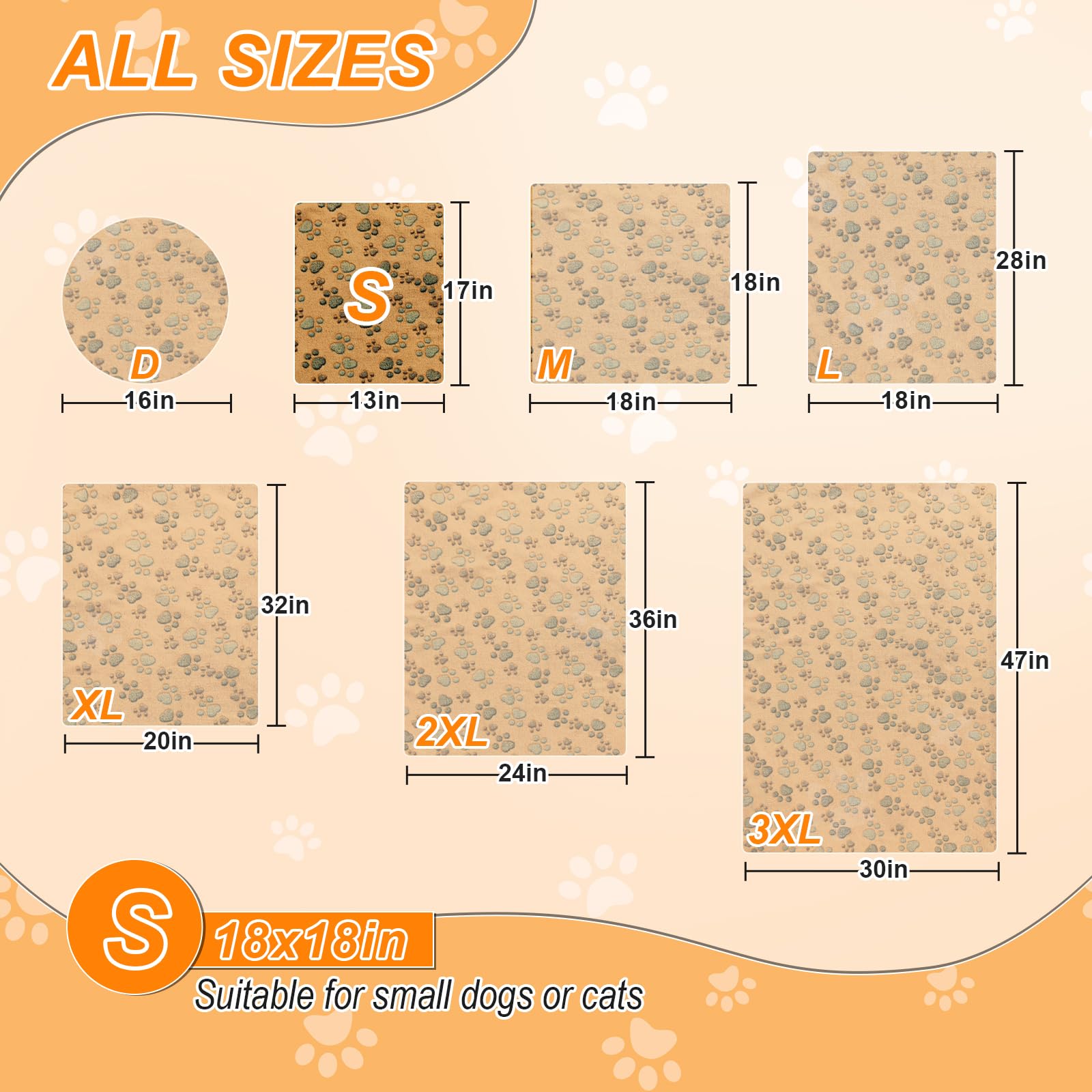 GOLOPET funda algodón apricot, suave y lavable para higiene.