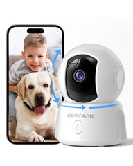 GOLSPARK cámara interior 2K con vista 360 para vigilar toda la sala