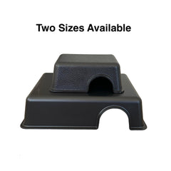 Gondola Geckos: caja escondite grande, frente, refugio seguro para reptiles juveniles.