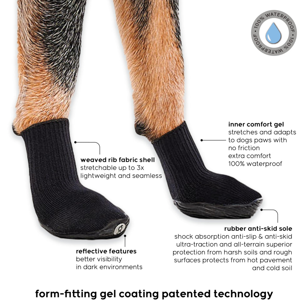 GOO EEZ Botas Ultras para perro, suela antideslizante para terrenos irregulares.