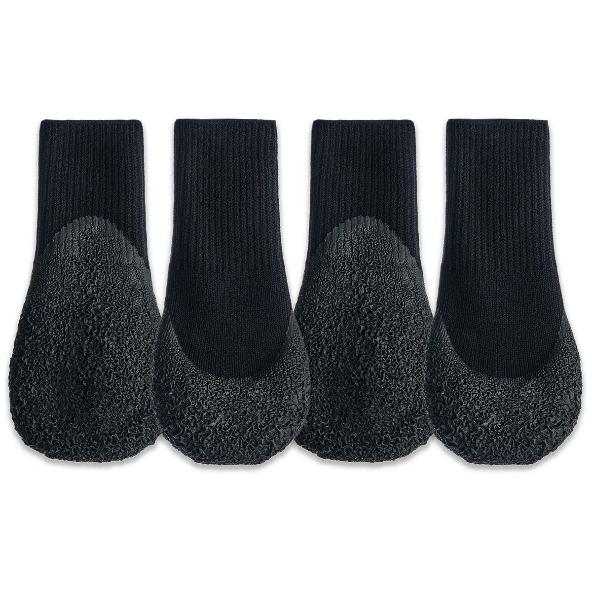 Goo-eez Lites negro (L), vista frontal del producto, ajuste cómodo para caminar.