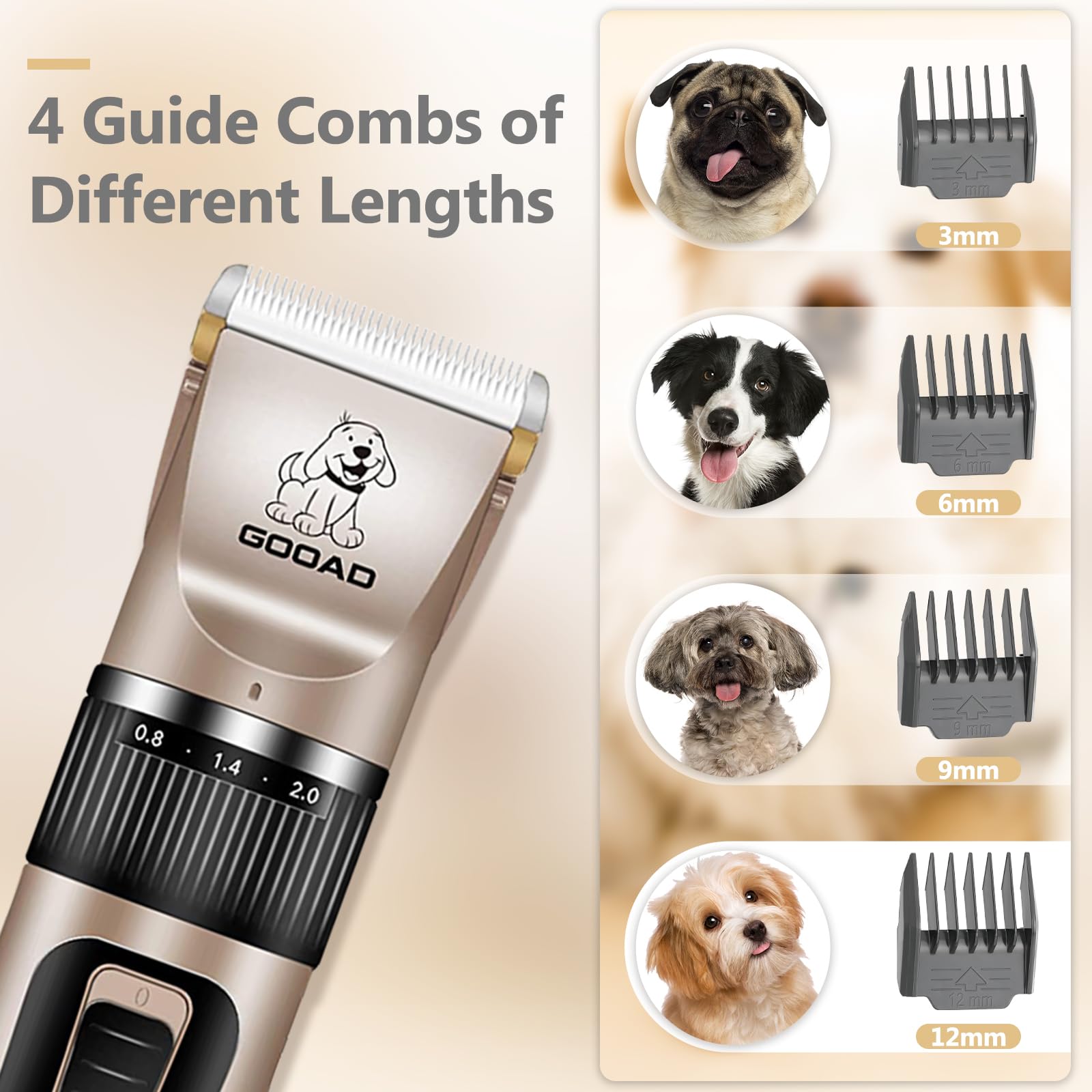 Gooad recortador de patas para zonas pequeñas y uñas con precisión