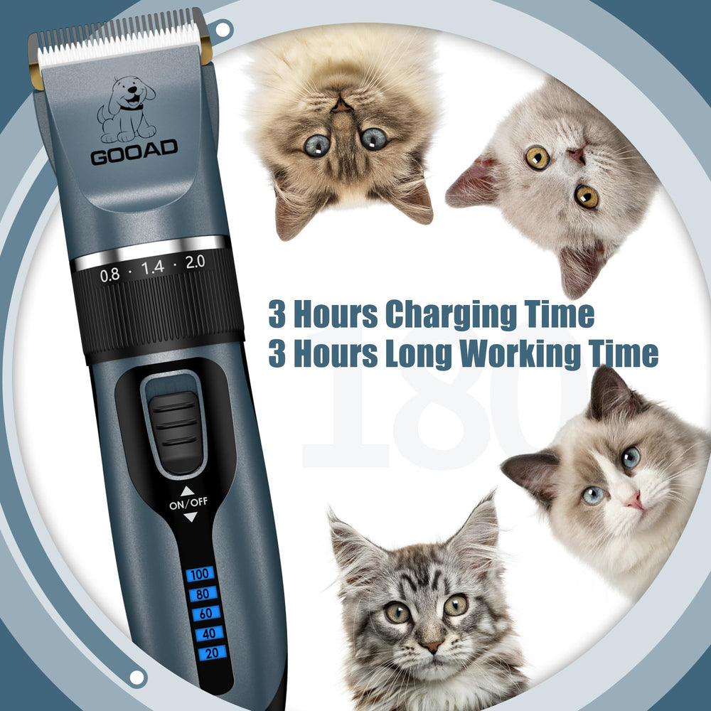 Tecnología de bajo ruido de Gooad para cortes tranquilos.