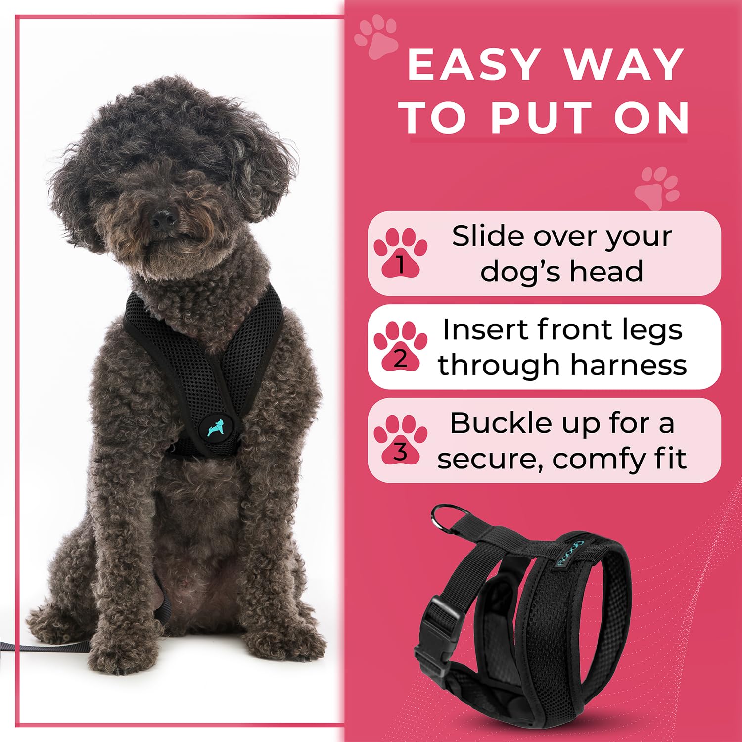Gooby Comfort X, uso diario interior y exterior para perros activos