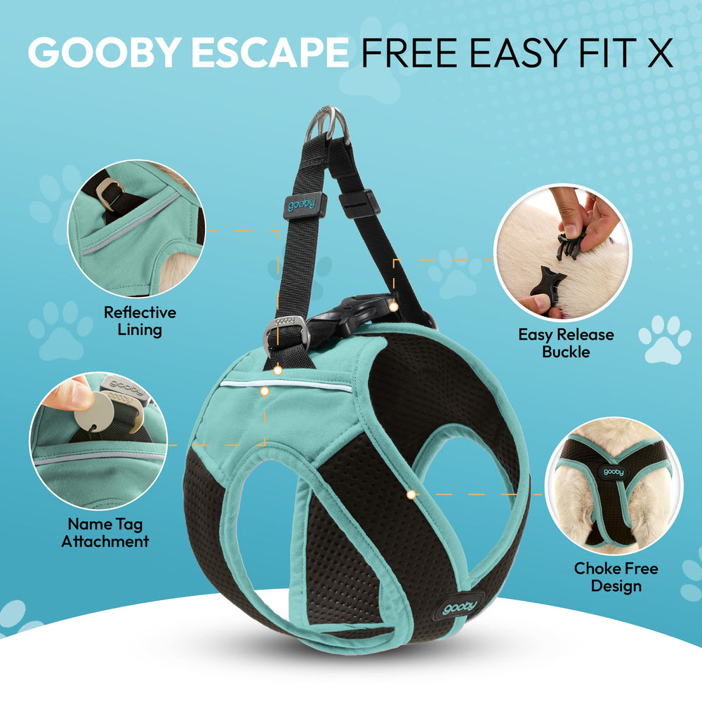 Gooby diseño en X para protección del cuello durante caminatas.