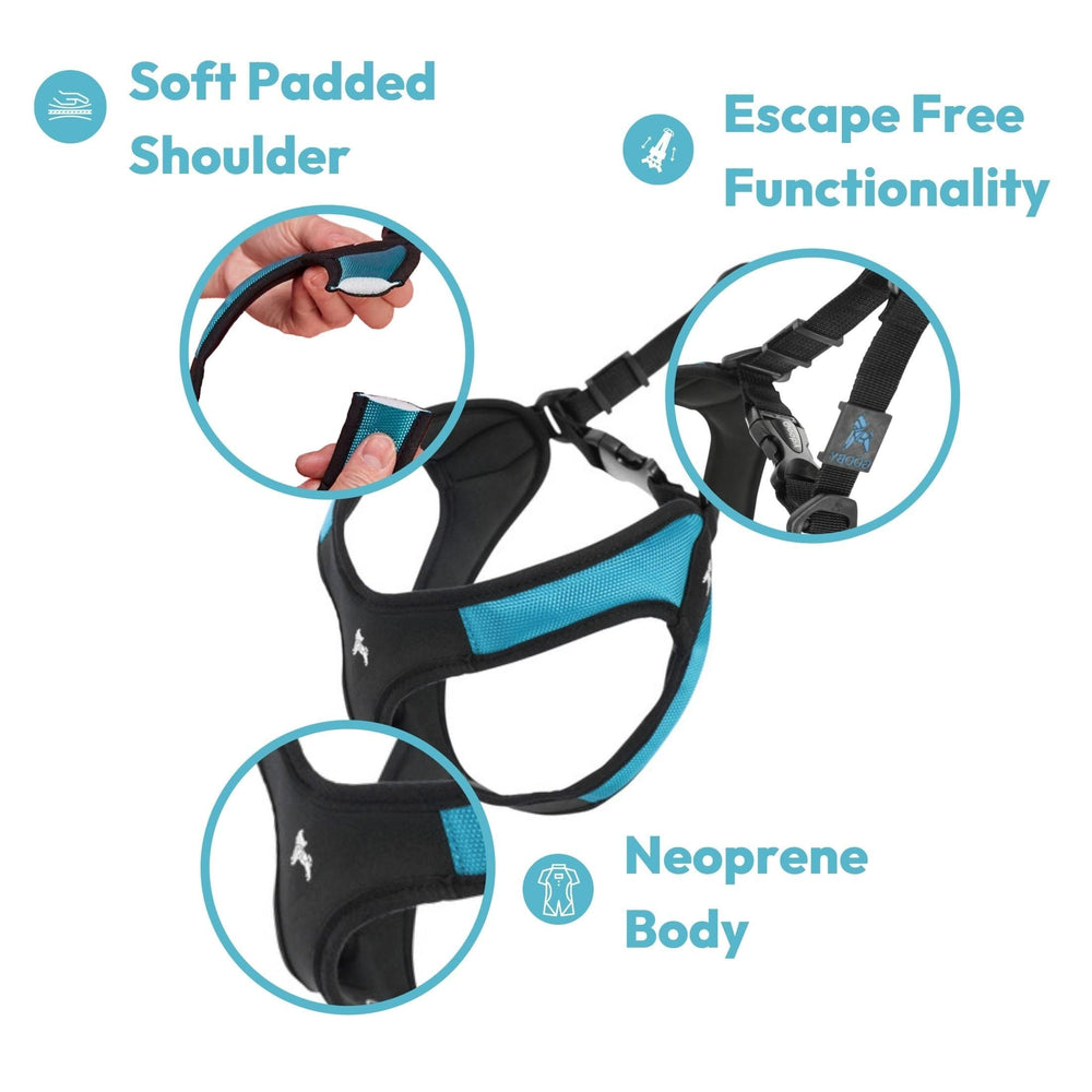 Arnés Gooby Escape Free Easy Fit lavable a máquina para limpieza rápida.