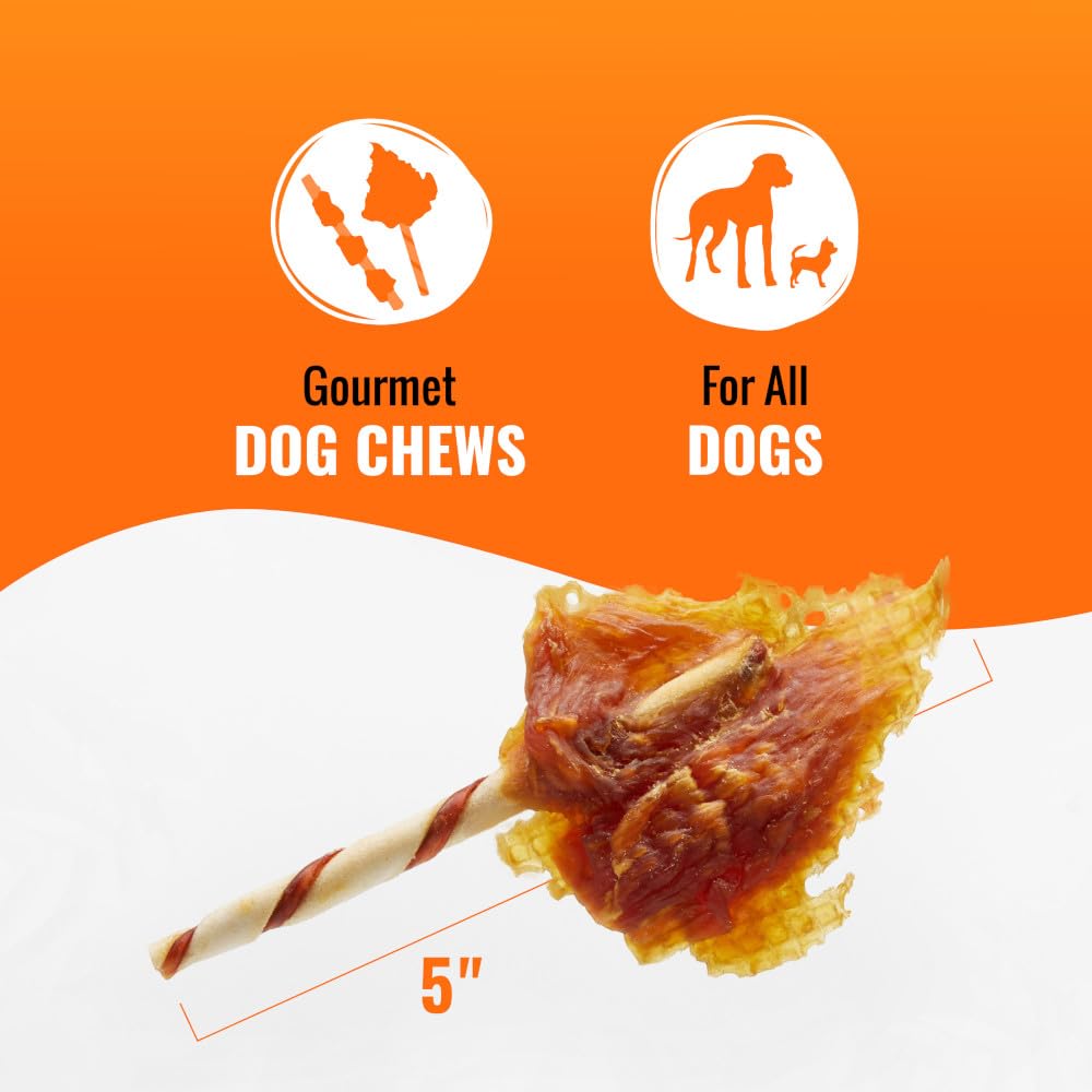 Good'n'Fun Triple Flavor Wings, piel de cerdo y res para masticación prolongada.