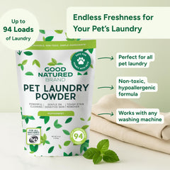Good Natured Brand Detergente Mascotas, lavado de mantas para gatos, cuida piel sensible.